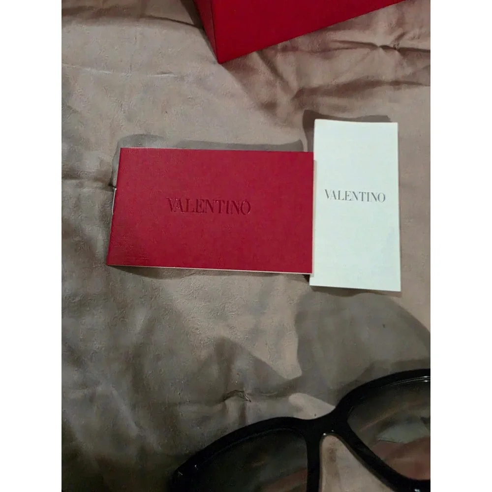 Valentino x Puyi VLTN Square Sunglasses Black Acetate Rockstud VA4080